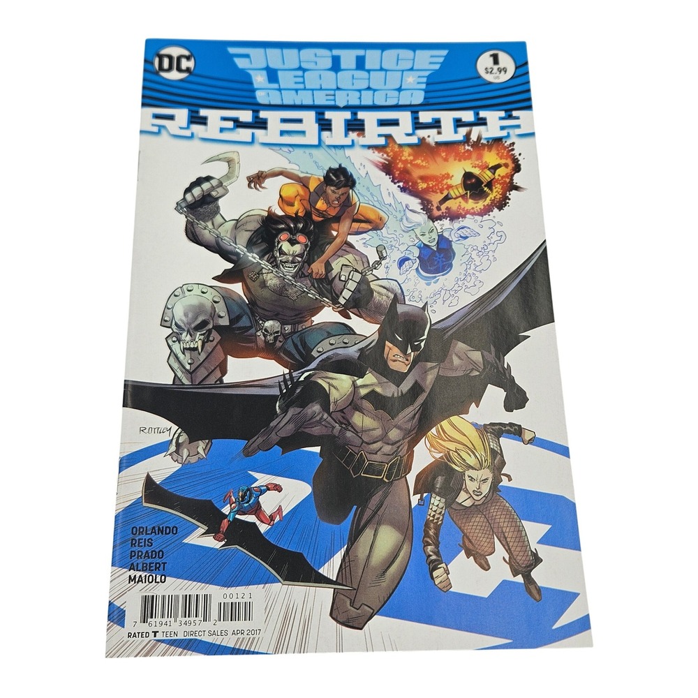 DC Justice League‎ of America Rebirth #1 Comic Book First Print